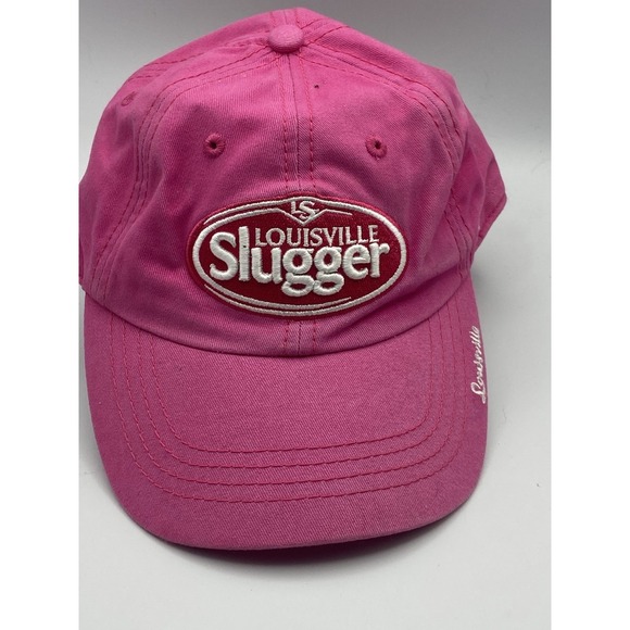 Louisville Slugger Womens Hat Cap Pink Adjustable Strapback By 47' Brand - Picture 1 of 4
